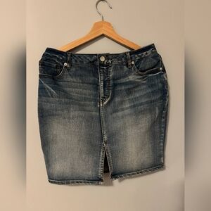 Vintage Faded Glory Denim Blue Skirt